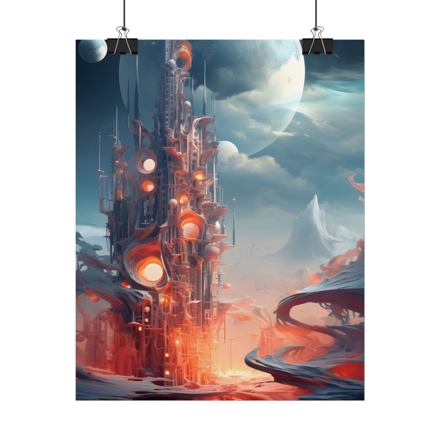 Cyber Dreams: Abstract Artwork - Poster