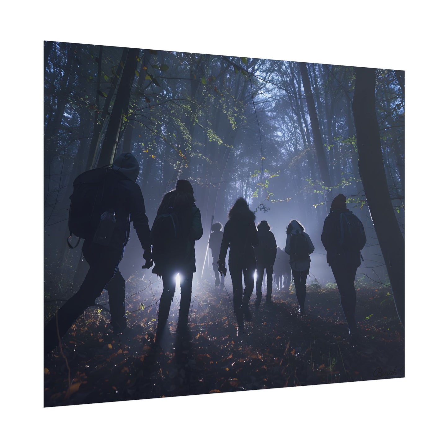 Mysterious Forest Adventure: Exploring with Courage - Poster
