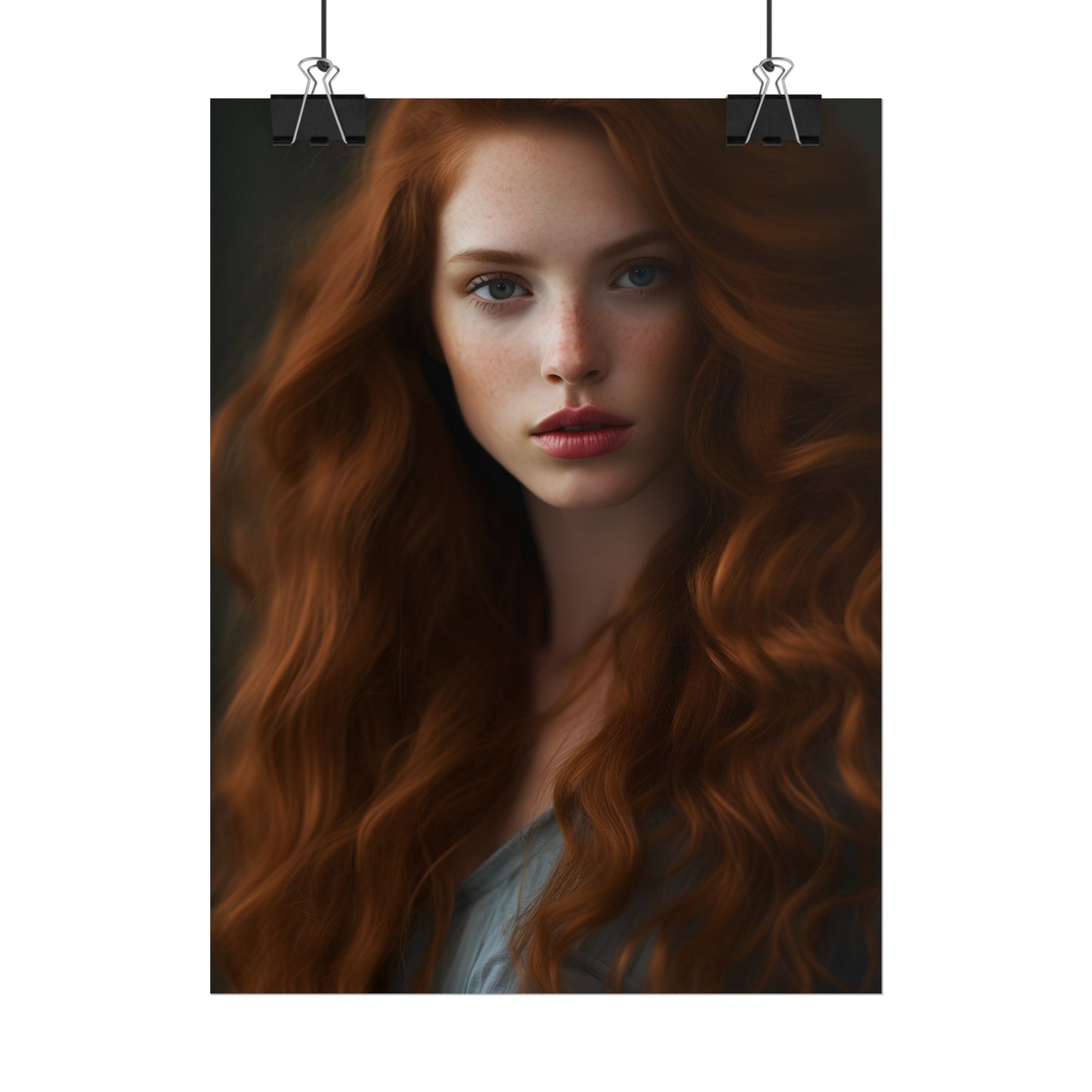 Redheaded Woman: Natural Beauty - Poster