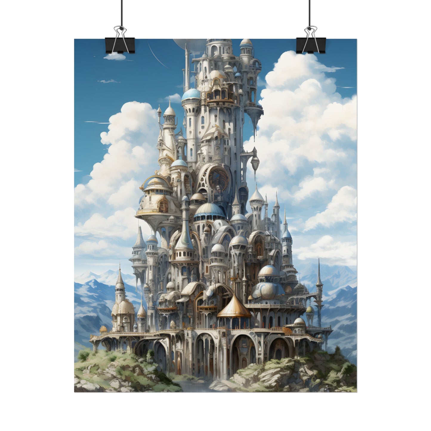 Floating City Columbia 6: Breathtaking Modern Cityscape - Poster