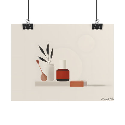 Minimalist Electronic Device: Bold Modern Art Illustration - Poster