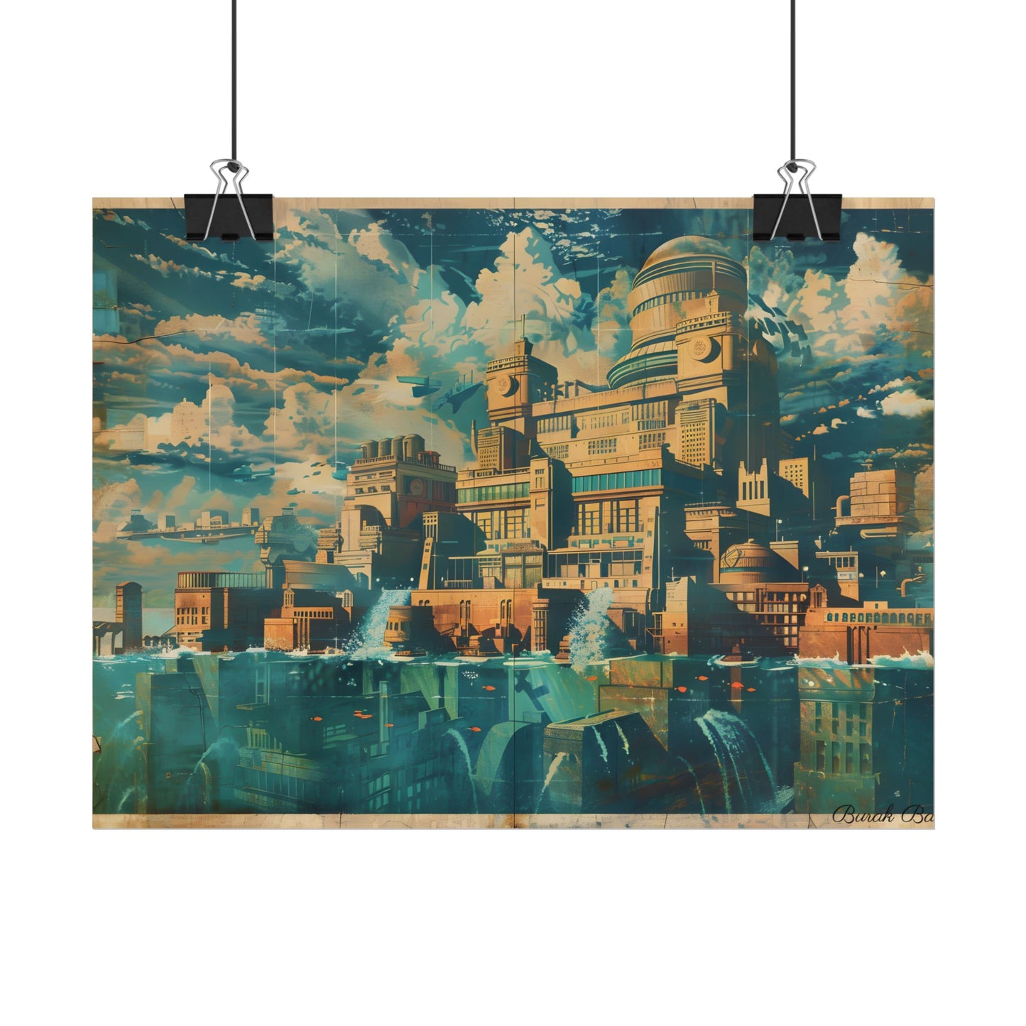 Vintage Travel Poster: Explore The Underwater Destination - Poster