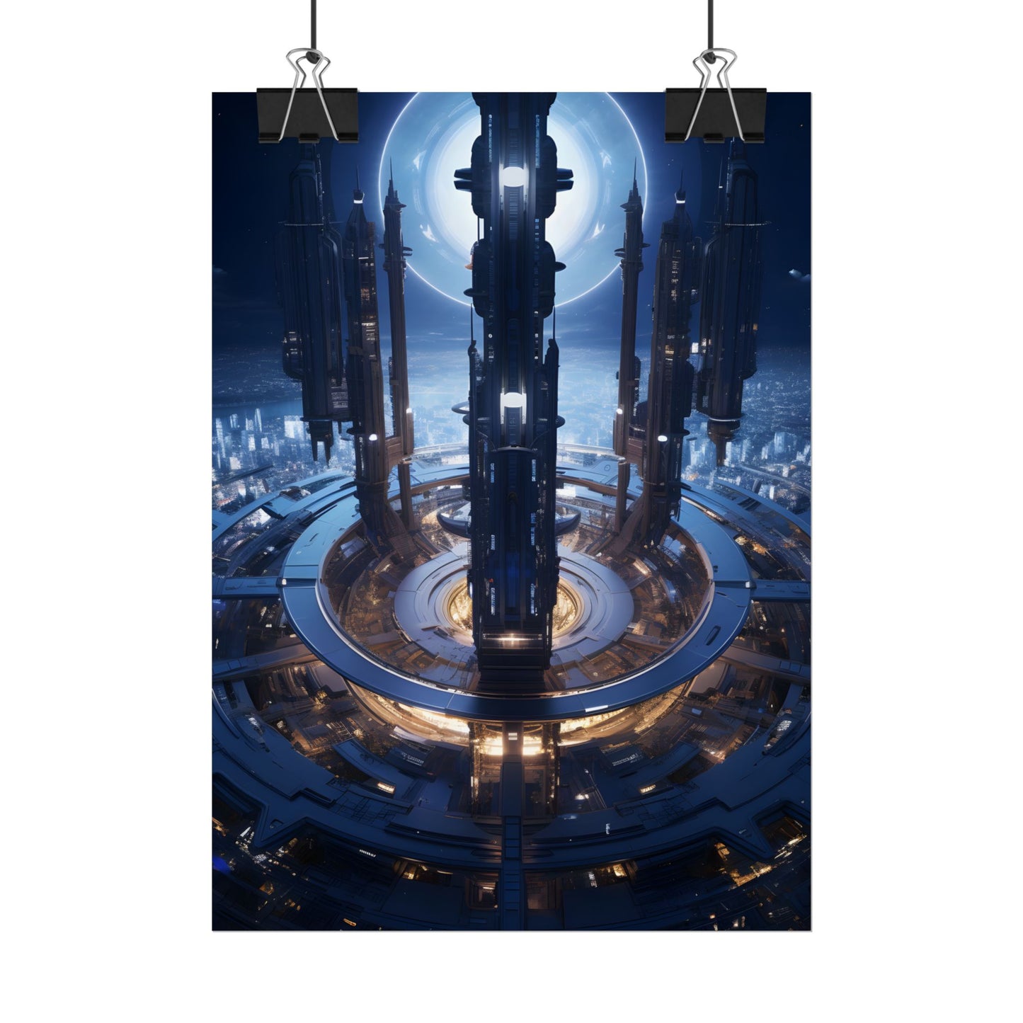 Massive Space Station: A Complex Oasis in Outer Space - Poster