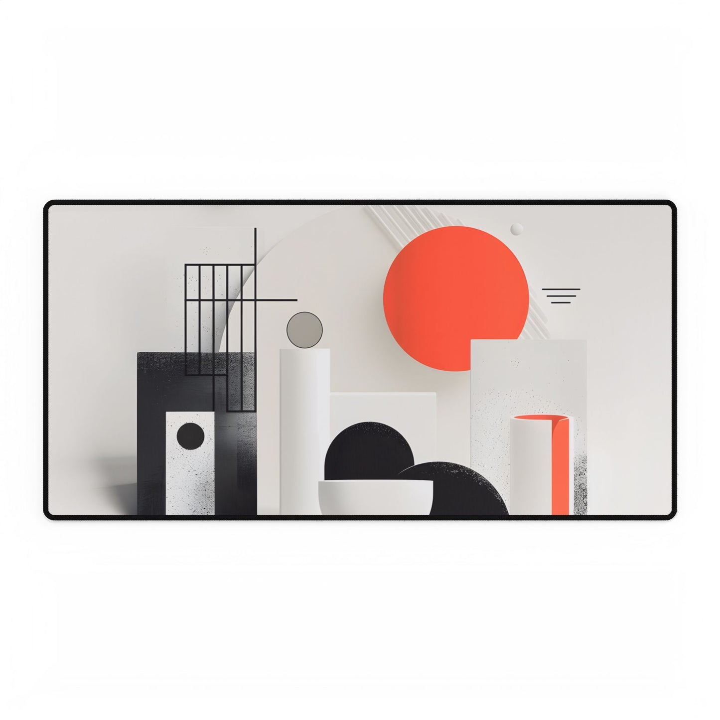 Minimalist Product Mystery: Bold Illustration Art - Desk Mat