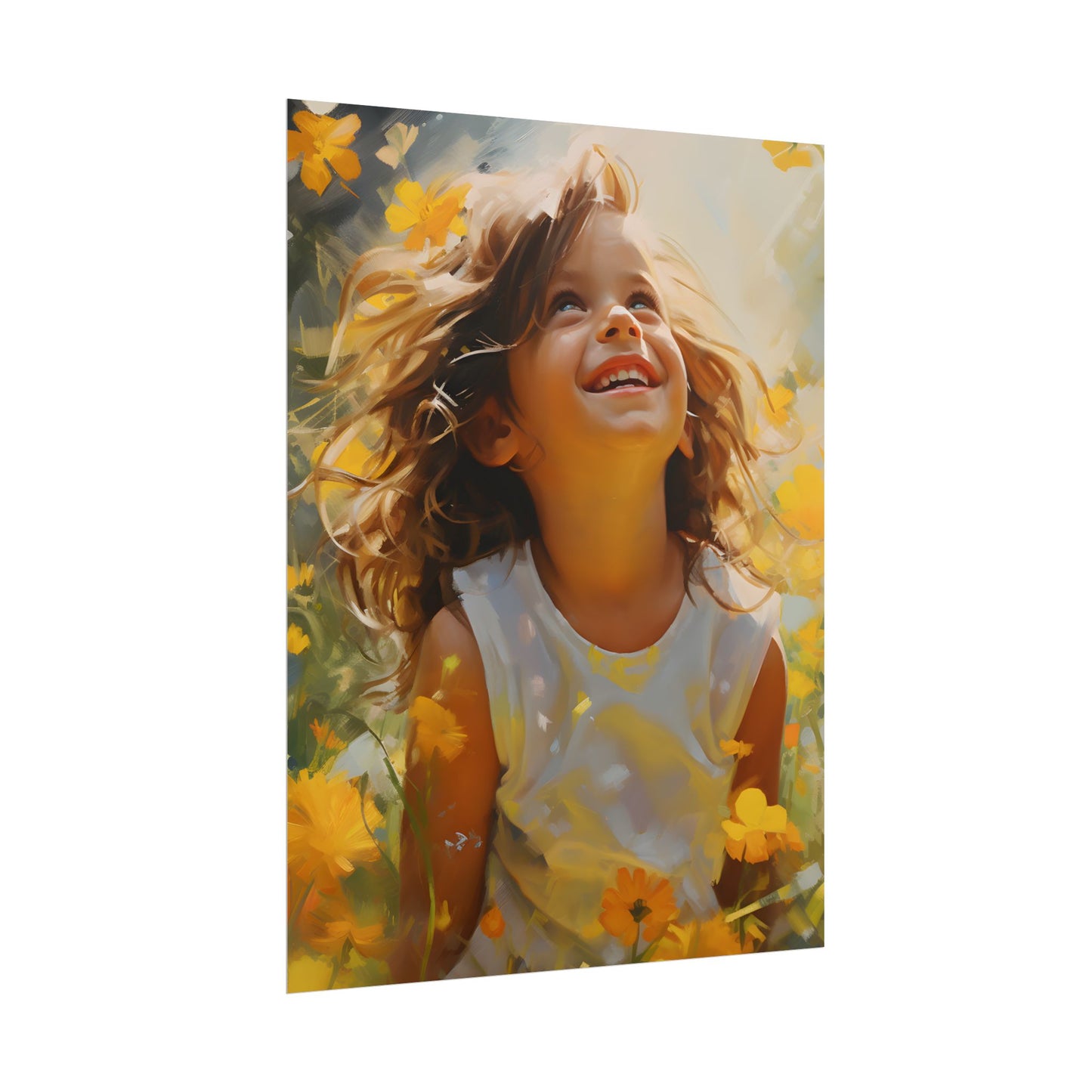 Childhood Innocence Portrait: A Candid Moment - Poster