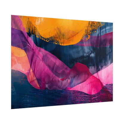 Vibrant Abstract Art: Organic Patterns in Modern Colors - Poster