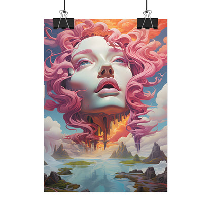 Dreamlike Vortex: Abstract Surreal Scene Art - Poster