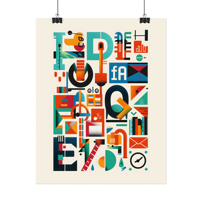 Colorful Infographic: Statistics Explained with Letter L - Poster