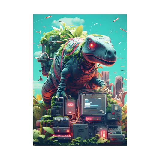 Futuristic Urban Cyber-Pets: Gamified Pixelated Friends - Poster