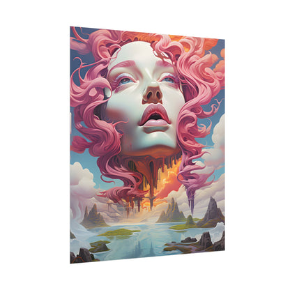 Dreamlike Vortex: Abstract Surreal Scene Art - Poster