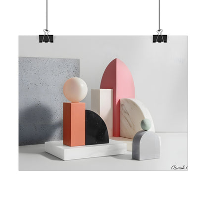 Minimalist Black & White Geometry Product Design: Artwork - Poster