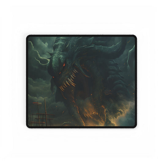 Ancient Sea Monsters: Mythical Marine Reptile Artwork - Desk Mat