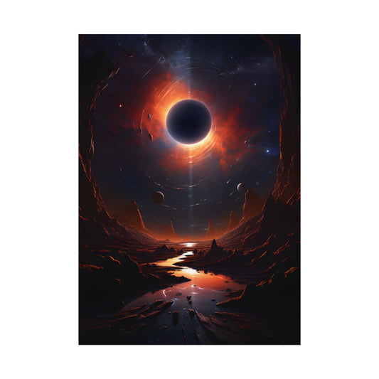 Vibrant Black Hole Cosmic: A Massive Planet in Orbit - Poster