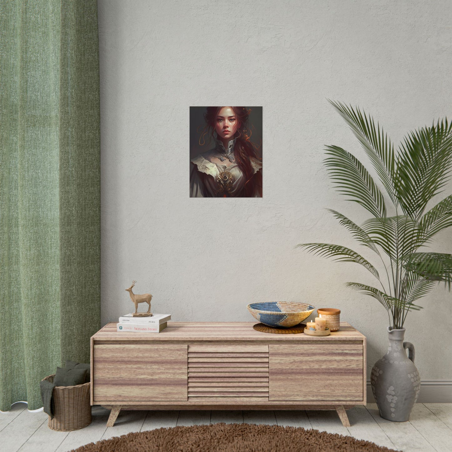 Elegant Professional Portrait: Brown Hair - Poster