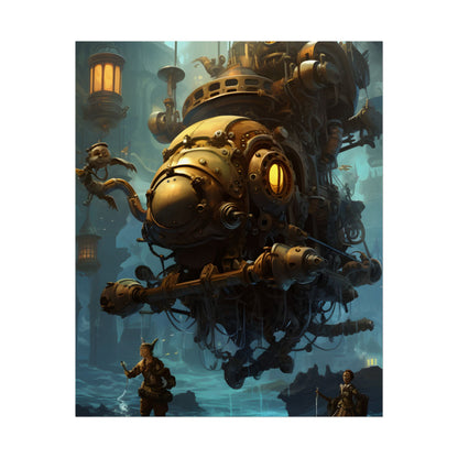 Epic Steampunk Oceanic Adventure: Crew Sets Sail - Poster