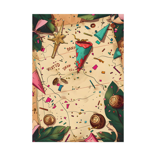 Whimsical Portrait with a Large Nose - Poster