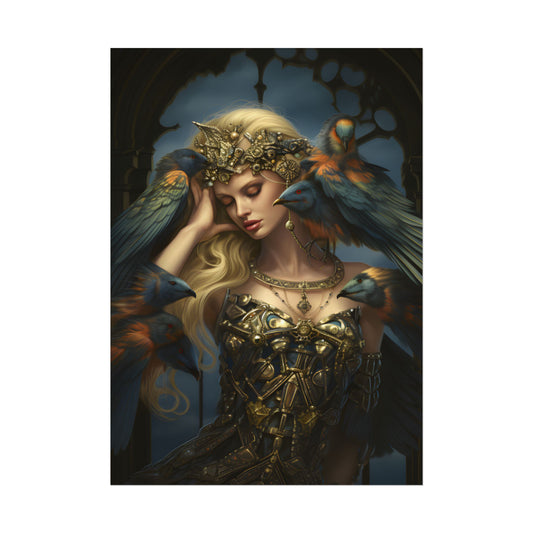 Songbird Guardian: Nature Artwork - Poster