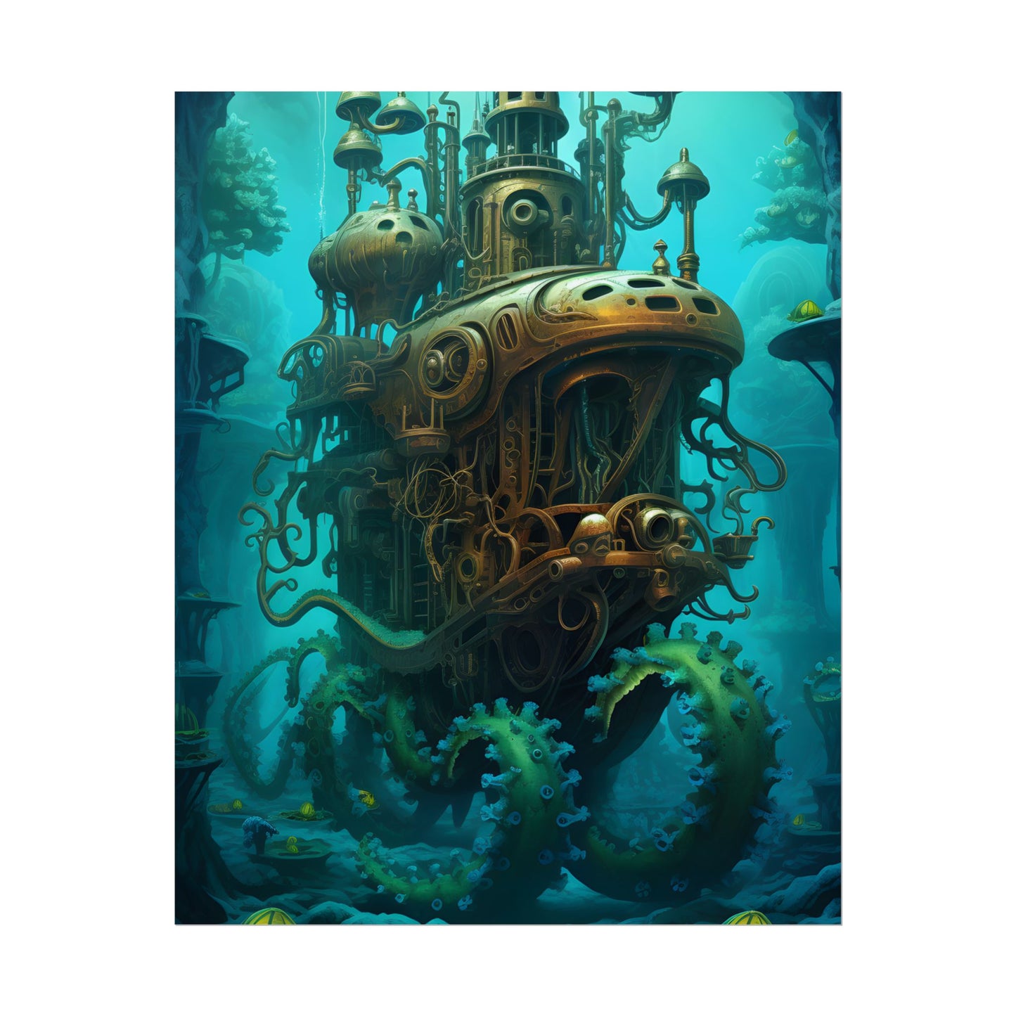 Steampunk Underwater Adventure: Dive into Discovery - Poster