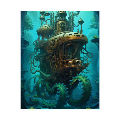 Steampunk Underwater Adventure: Dive into Discovery - Poster
