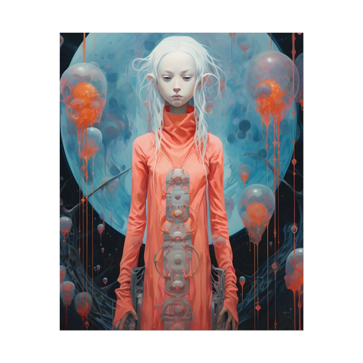 Celestial Dreams: Vibrant Stars and Planets Art - Poster