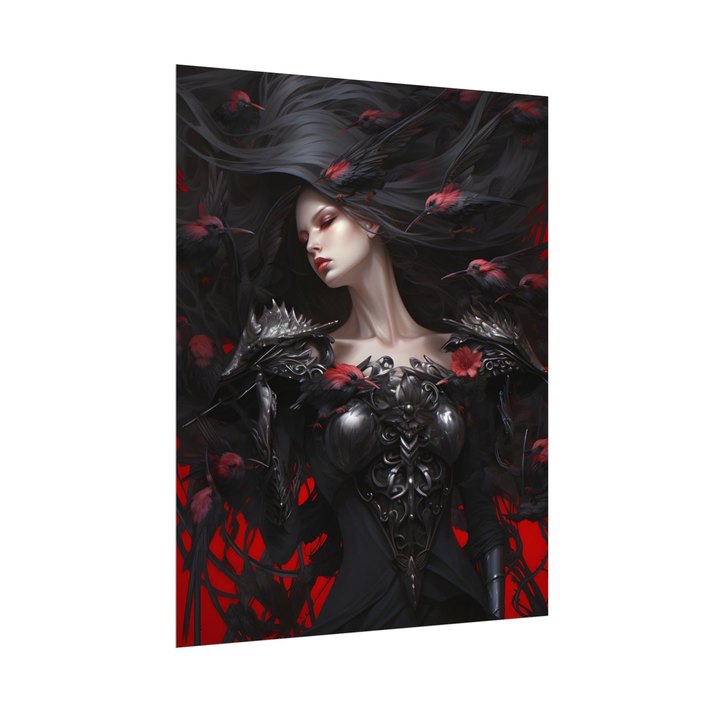 Enigmatic Songbird: Nature's Guardian Art - Poster