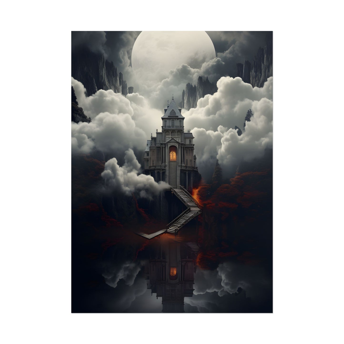 Handheld Message: Personal Artwork in a Small Oval Frame - Poster