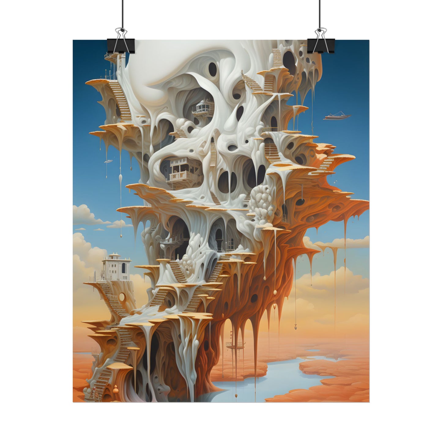 Surreal Dream World: Psychedelic Dreamscape Art - Poster