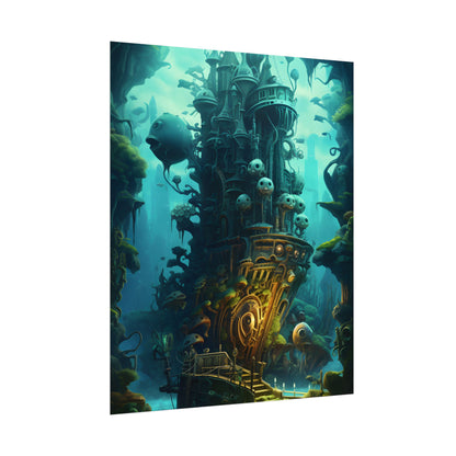 Steampunk Undersea Odyssey: Captain Nemo's Mechanical Voyage - Poster