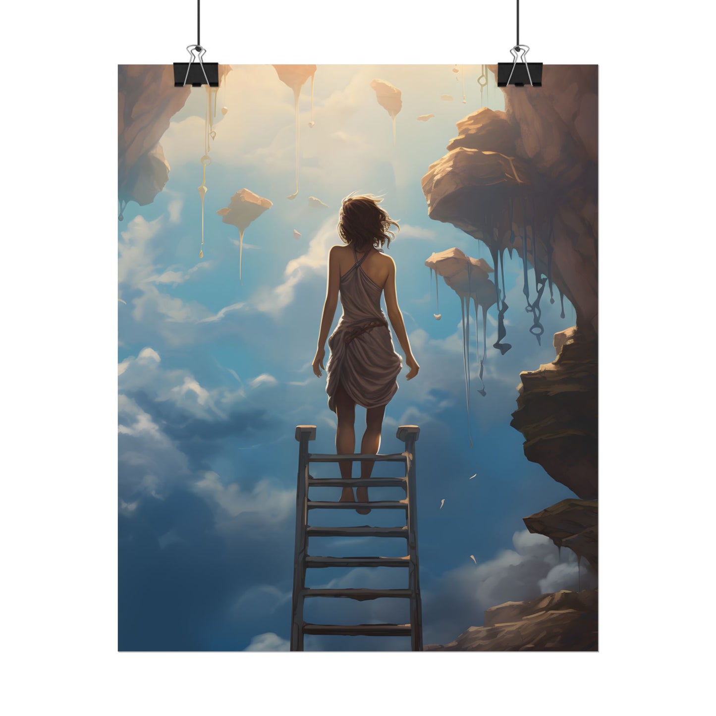 Casual Moment: Person Outdoor Portrait - Poster