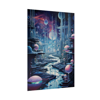 Celestial Art Gallery: Modern Architectural Design - Poster