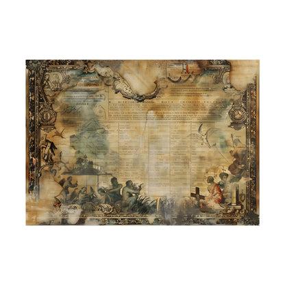 Vintage Biblical Scene: Medieval Art Poster - Poster