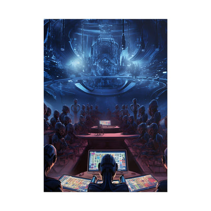 Futuristic Robot Orchestra: Musical Performance Art - Poster