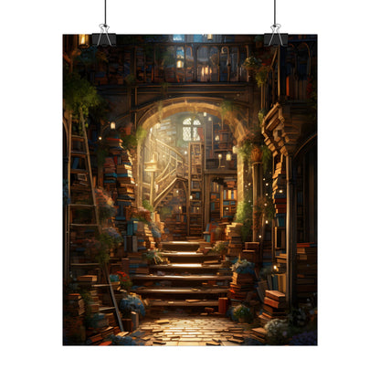 Magical Bookshop: Cozy Artwork of a Charming Bookshop - Poster