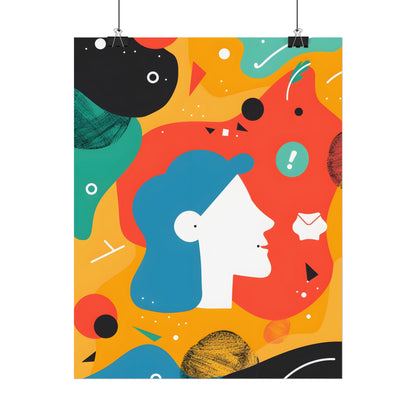 Vibrant Growth Mindset: Colorful Motivation Art - Poster