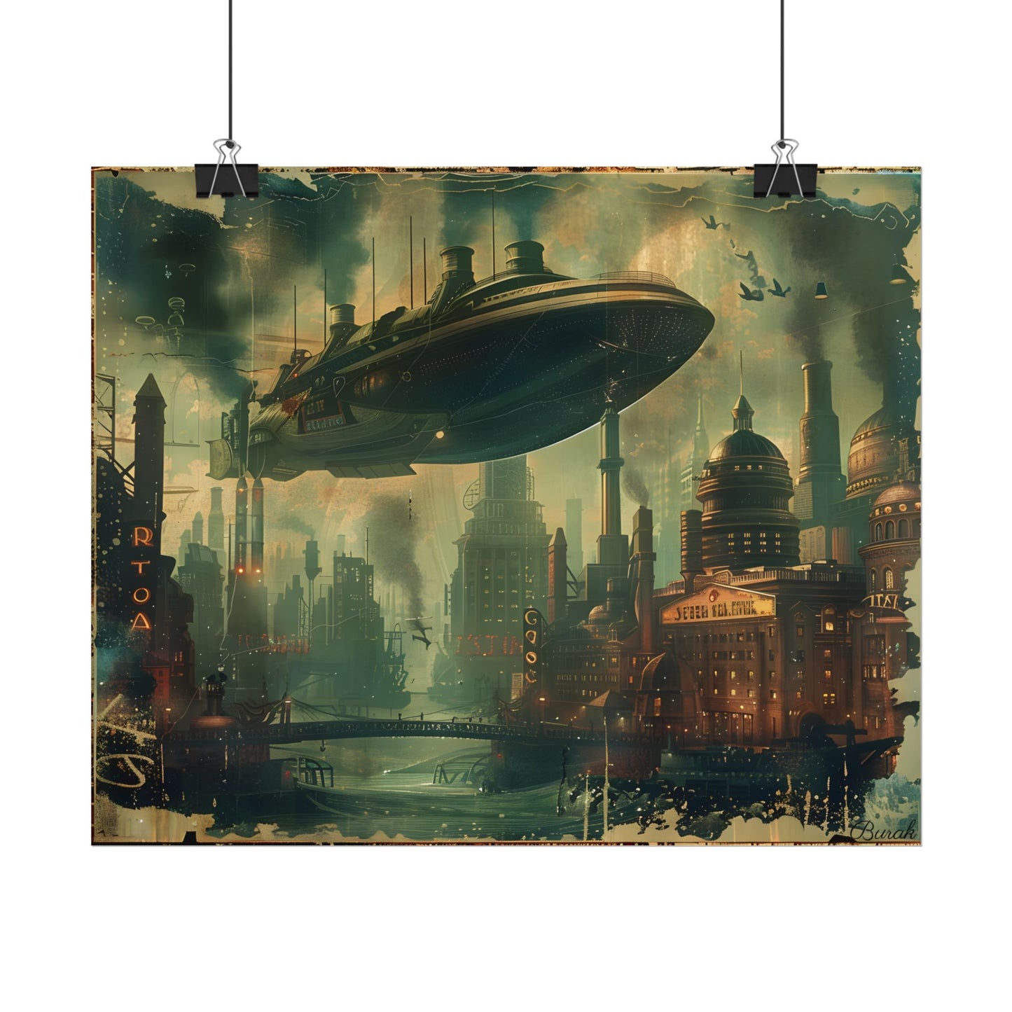 Vintage Underwater Travel Poster: Retro Ocean Adventure - Poster