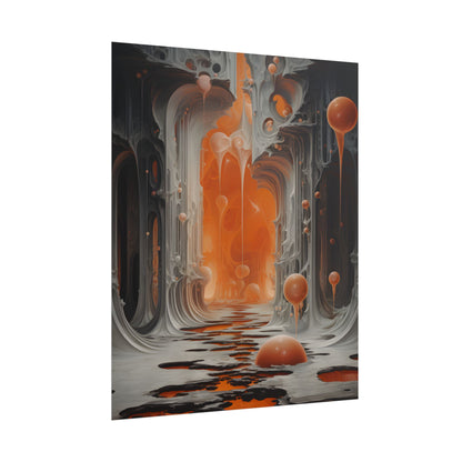 Surreal Fantasy: Tears in Reality with Portals Digital Art - Poster