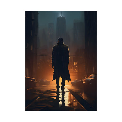 Urban Fantasy Detective: Serious Investigator Artwork - Poster