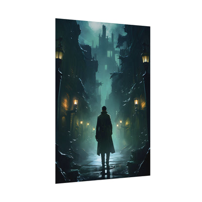 Urban Noir Detective: Mystery Solving Artwork - Poster