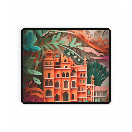 European Paper Quilled Landscape: Artistic Craftsmanship - Desk Mat