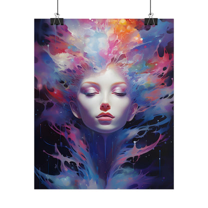 Otherworldly Celestial Dreams: Impressionistic Art Gallery - Poster