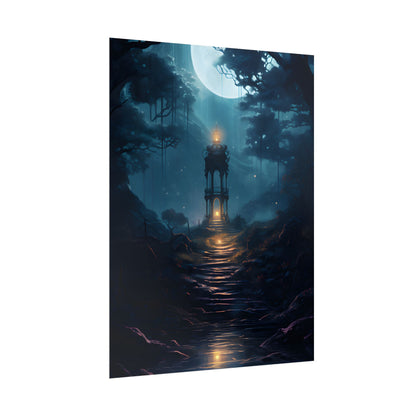 Close-Up Metallic Product: Smooth Cylindrical Device - Poster