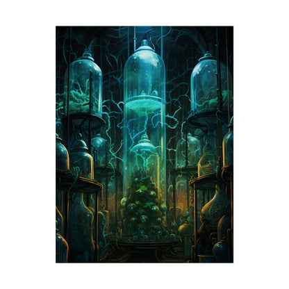 Molecular Secrets: Laboratory Artwork Showcase - Poster
