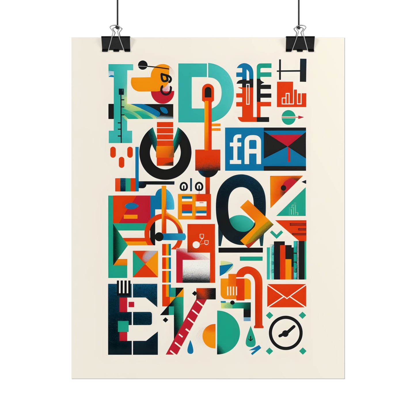 Colorful Infographic: Statistics Explained with Letter L - Poster