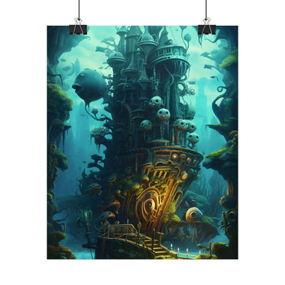 Steampunk Undersea Odyssey: Captain Nemo's Mechanical Voyage - Poster