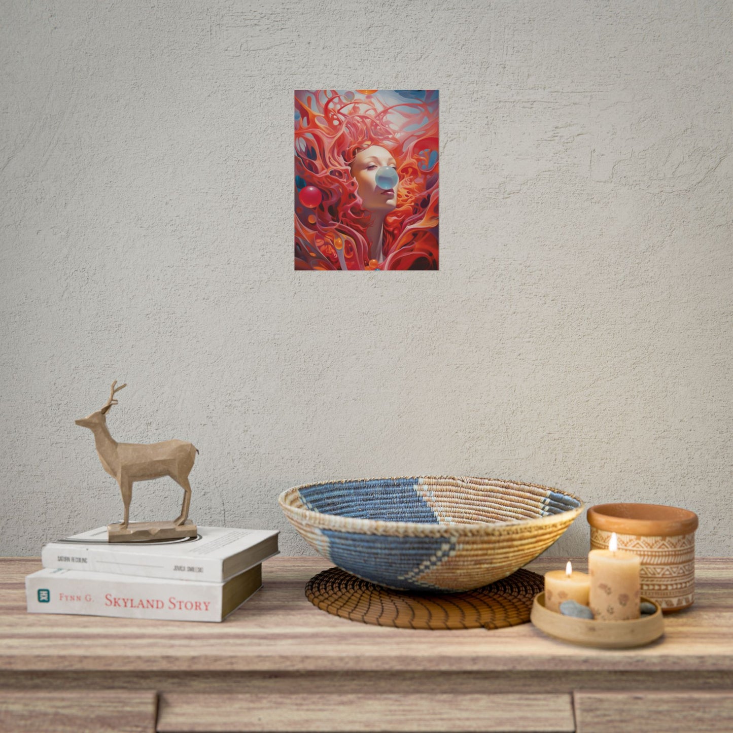 Celestial Landscape: Peaceful Skies and Waterfront Serenity - Poster