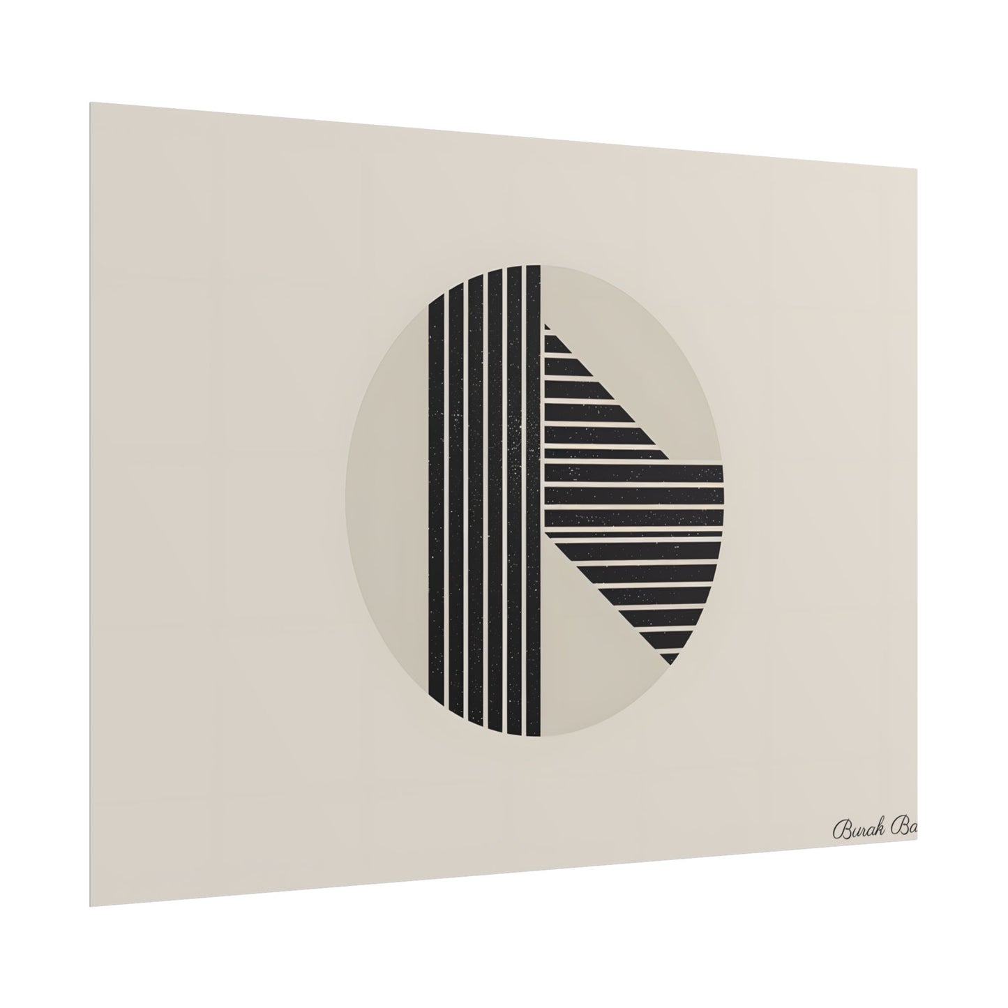 Modern Minimalist Poster: Bold Typography and Geometric Forms - Poster