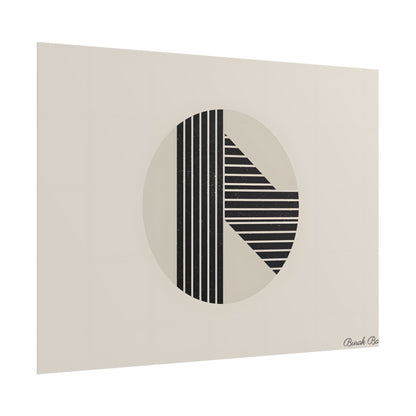 Modern Minimalist Poster: Bold Typography and Geometric Forms - Poster