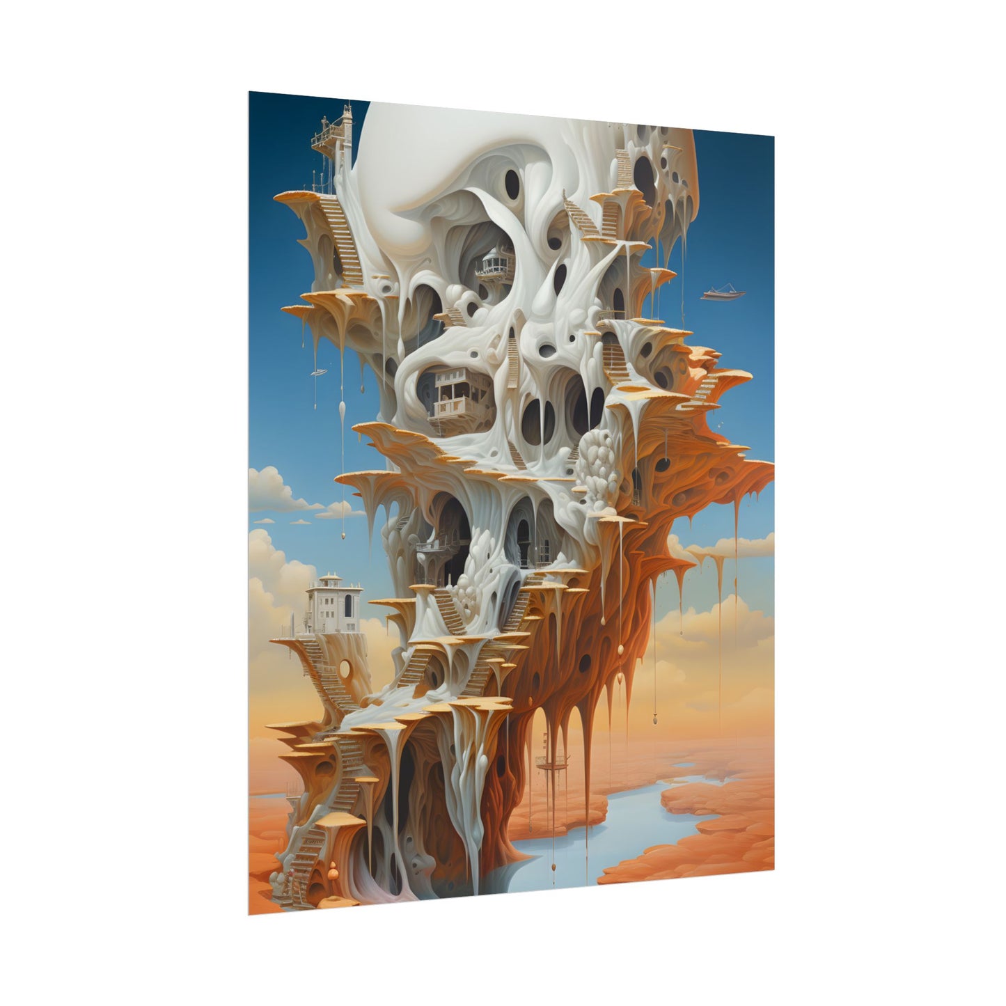 Surreal Dream World: Psychedelic Dreamscape Art - Poster