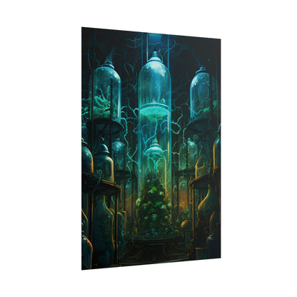 Molecular Secrets: Laboratory Artwork Showcase - Poster