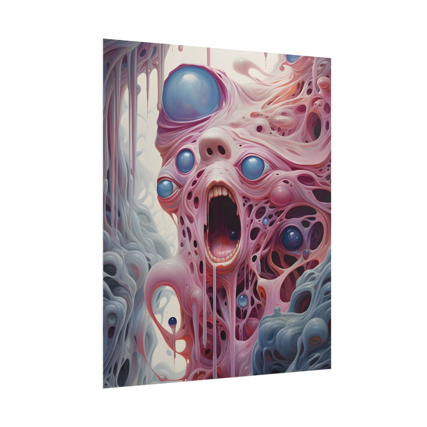 Fabric of Reality: Vibrant Portals and Rifts Artwork - Poster